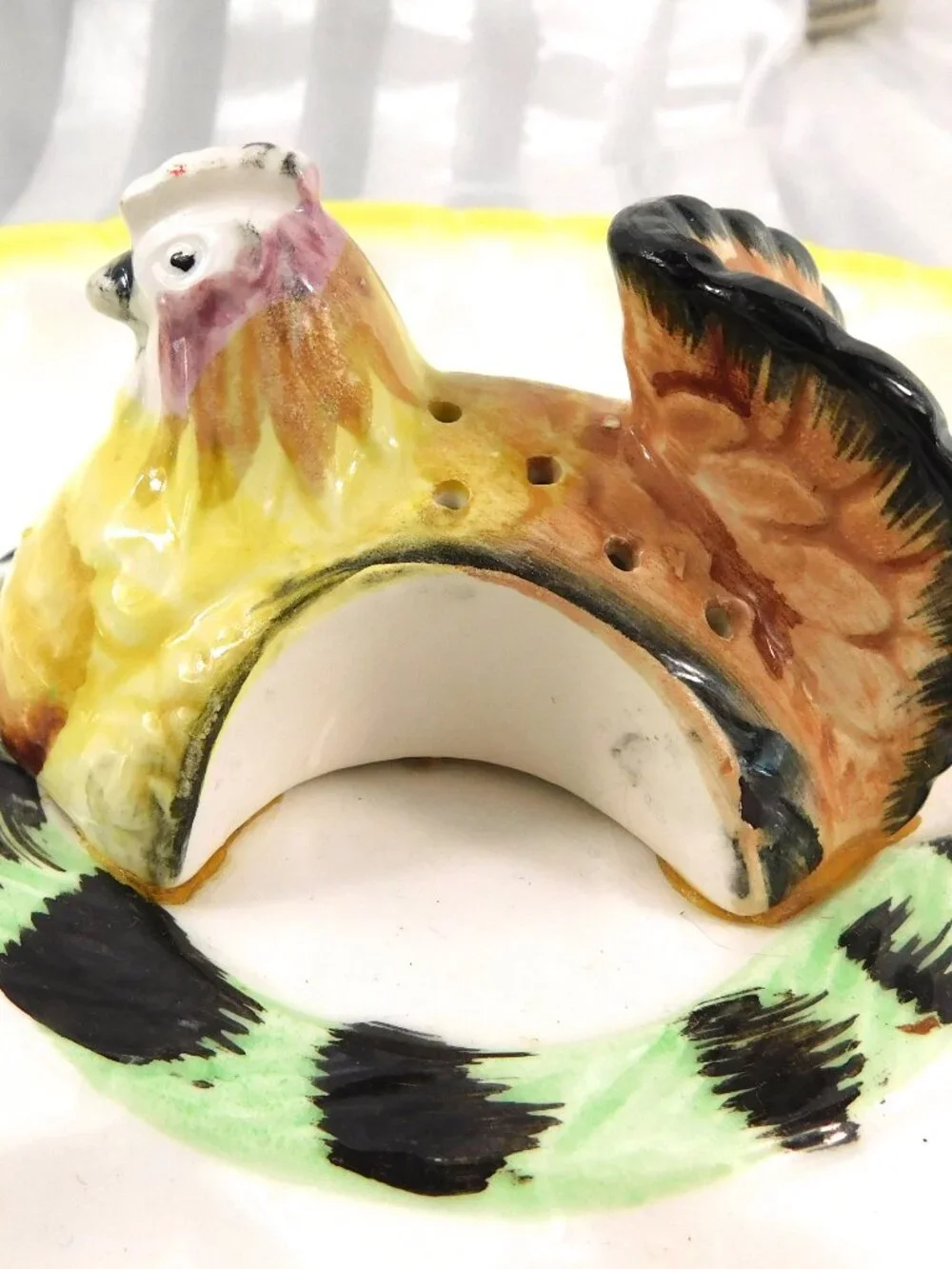 Deviled Egg Plate with Chicken Toothipick Holder # 27042